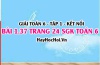 Bài 1.37 SGK Toán 6 tập 1 Kết nối tri thức